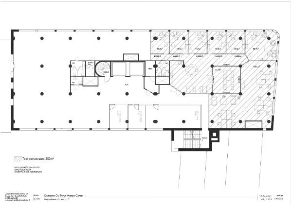 Puutarhakatu 45, Turku, 303 m&sup2; toimisto
