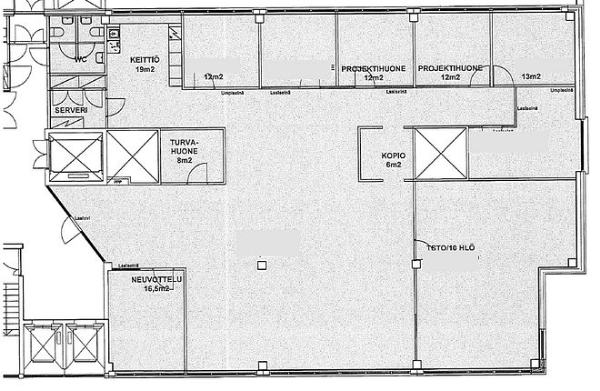 Elim&auml;enkatu 17-19, Helsinki, 362 m&sup2; toimisto