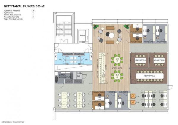 Niittytaival 13, Espoo, 363 m&sup2; toimisto