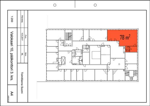 Valokaari 10, Helsinki, 78 m&sup2; toimisto