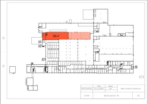 Kaitilantie 30, Orimattila, 330 m&sup2; tuotanto, varasto