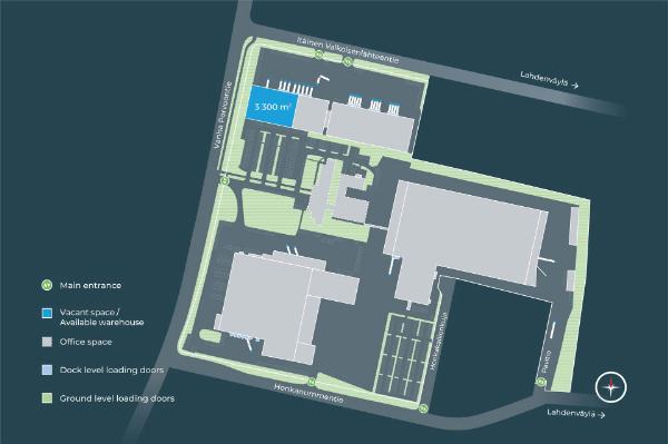 Vanha Porvoontie 229, Vantaa, 3300 m&sup2; varasto